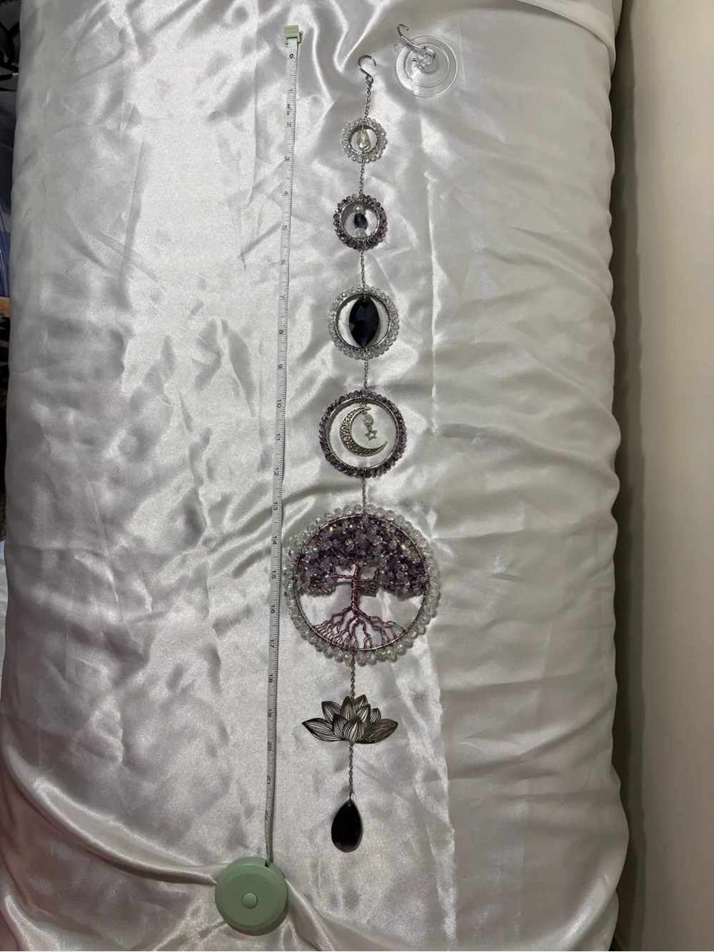 Purple Lotus Crystal Tree of Life Sun Catcher